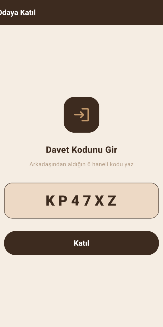 Join a room with an invite code