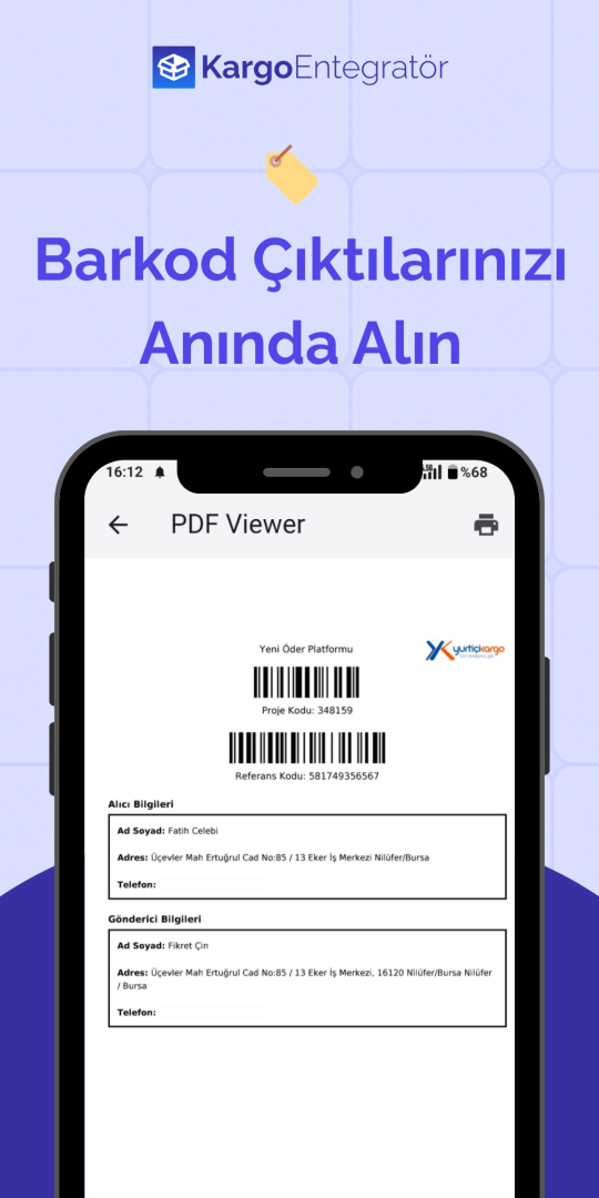 The label as a PDF, ready to print
